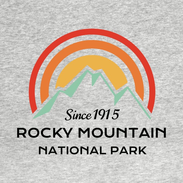 Rocky Mountains National Park Retro by roamfree